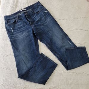 LOFT Relaxed Straight Petite Jeans Medium Wash 8/29 PETITE EUC